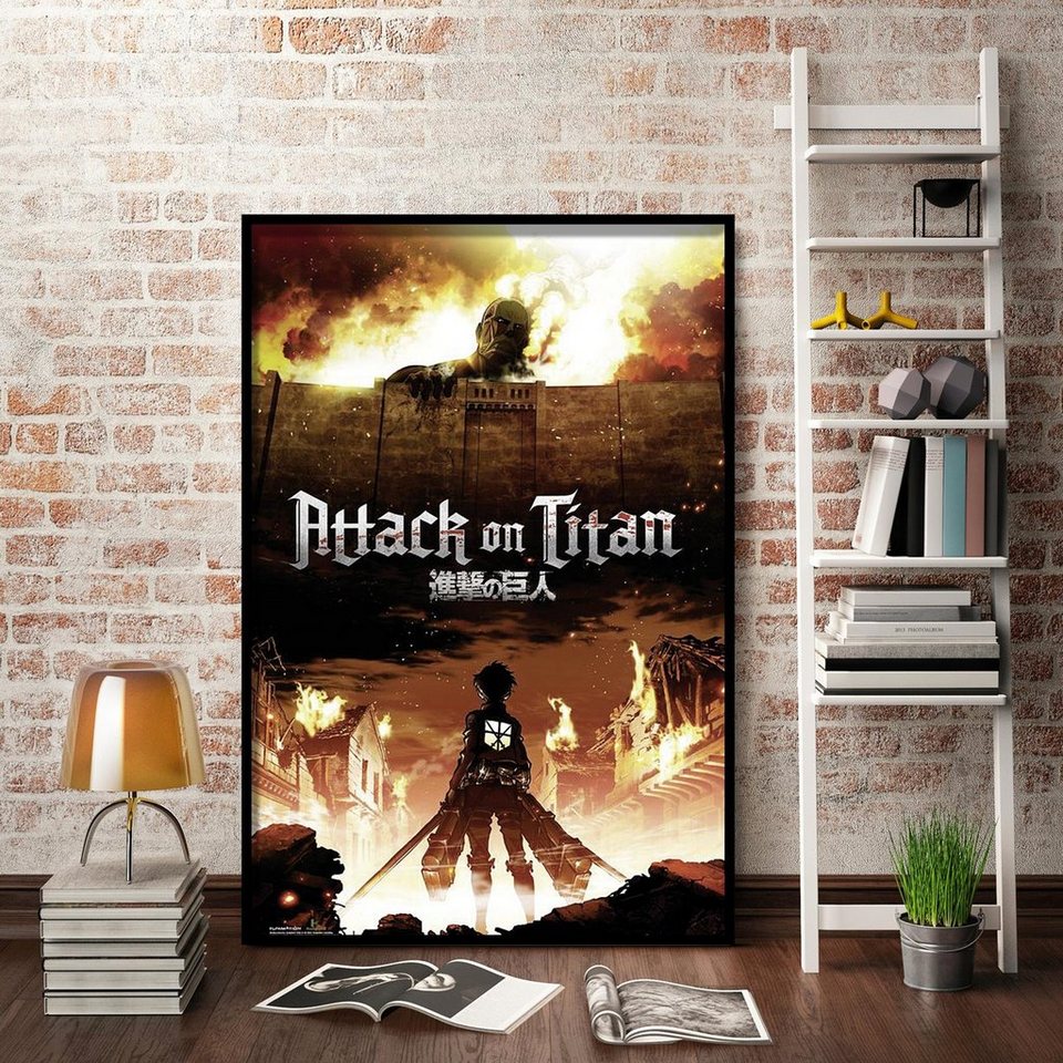 Poster Attack on Titan khổ A2 (bộ 3 tấm)