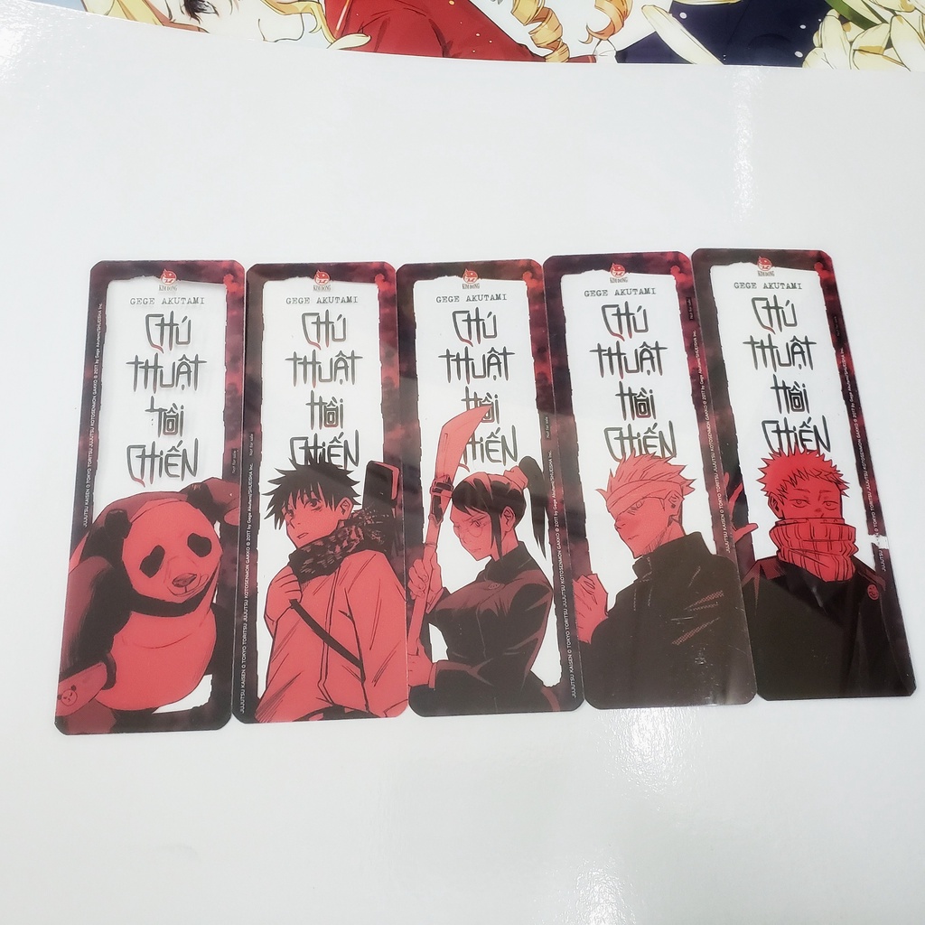 Bookmark anime kim loại (combo 5 cái)_